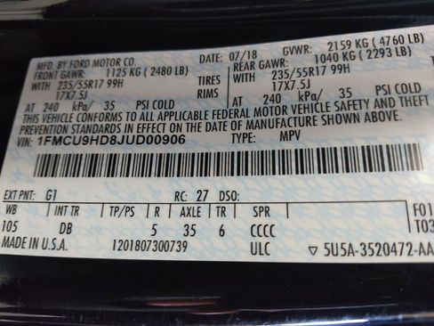 Used 2018 Ford Escape SEL AWD/4WD image 33