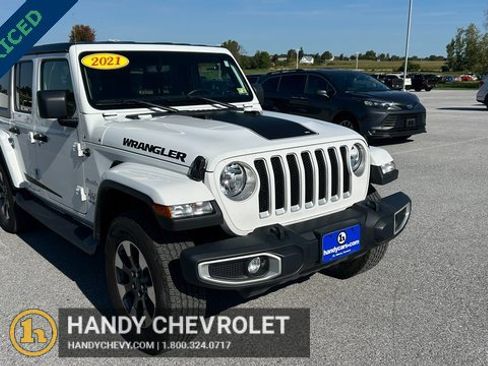 Used 2021 Jeep Wrangler Unlimited Sahara w/ Uconnect 4C Nav & Sound Group image 1