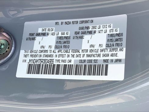 Certified 2024 MAZDA MX-5 Miata RF Grand Touring image 29