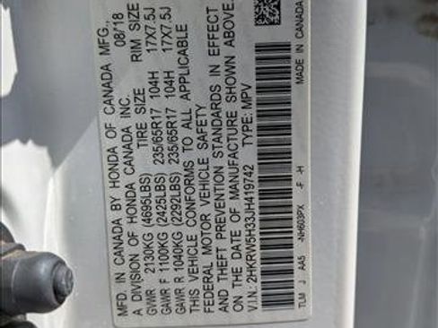 Used 2018 Honda CR-V LX image 16