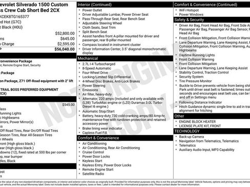 New 2026 Chevrolet Silverado 1500 Custom Trail Boss image 8