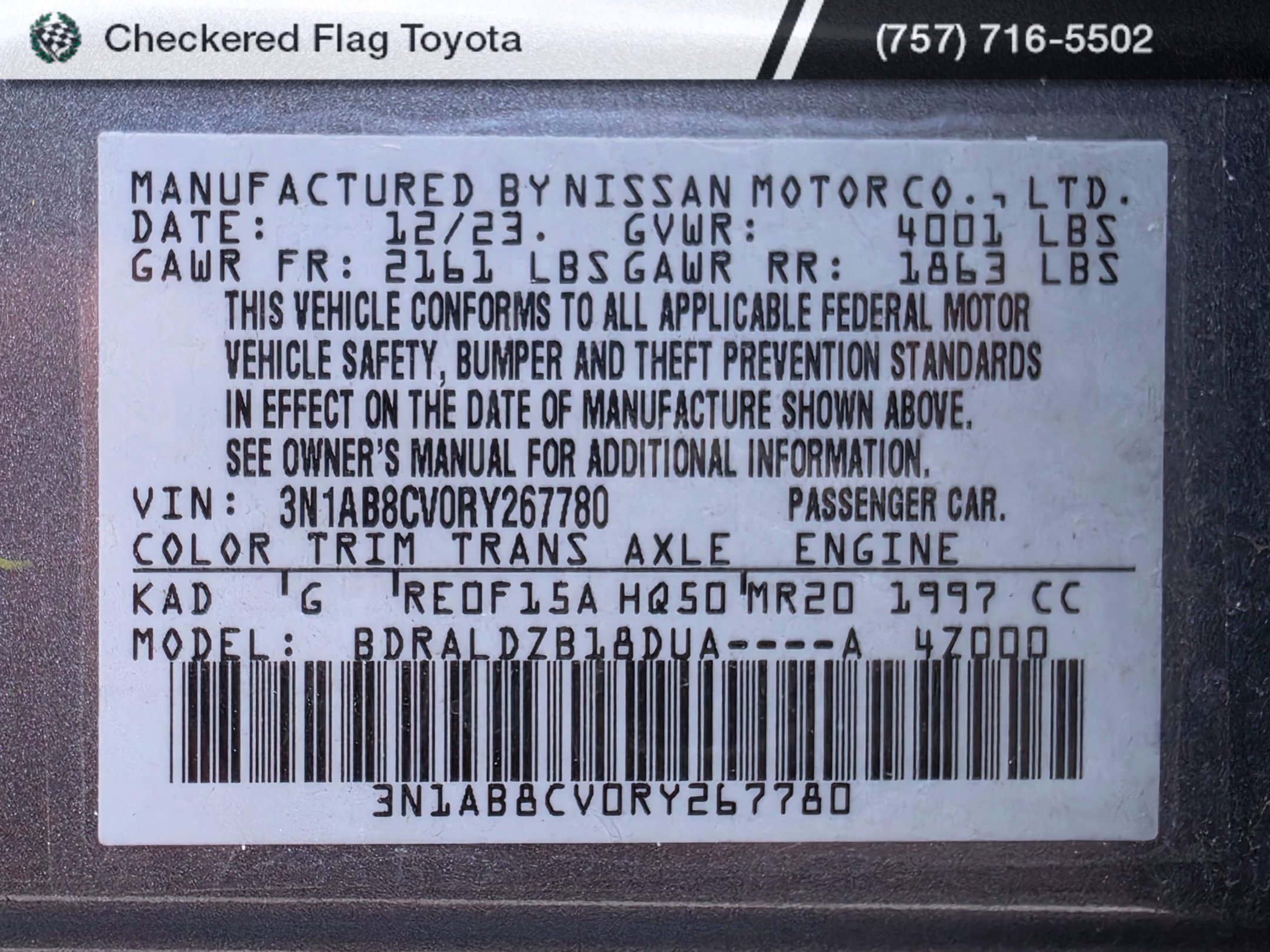 Used 2024 Nissan Sentra SV FWD image 19