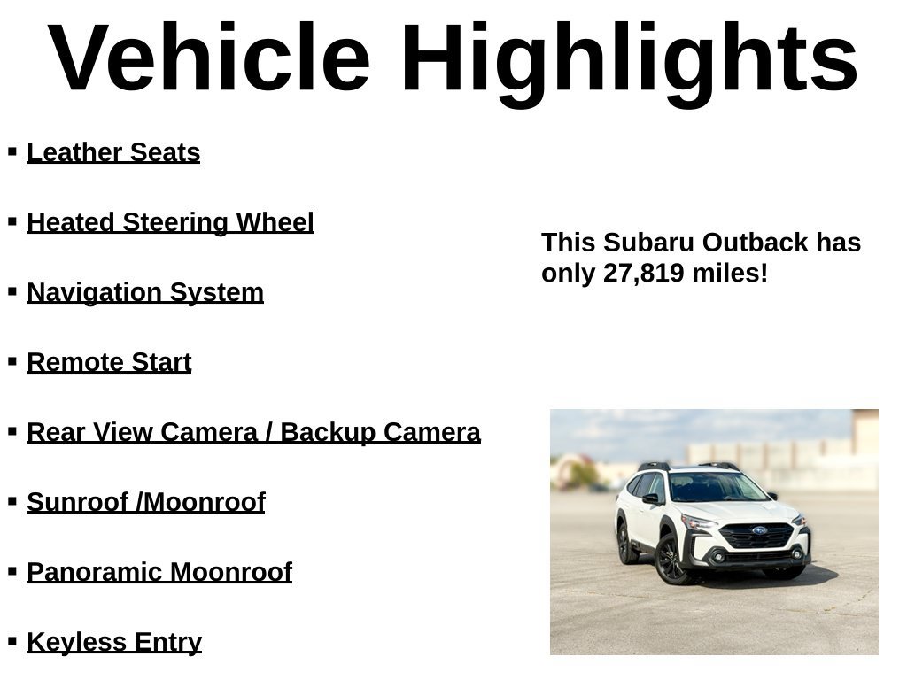 Used 2024 Subaru Outback Onyx Edition XT AWD/4WD image 32