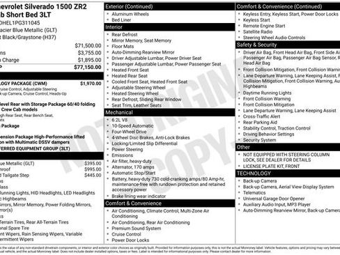 Used 2023 Chevrolet Silverado 1500 ZR2 w/ Technology Package image 5