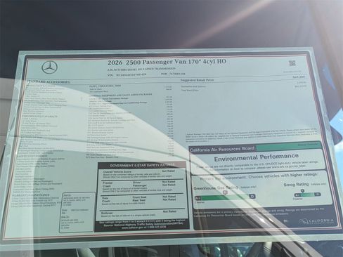 New 2026 Mercedes-Benz Sprinter 2500 image 14