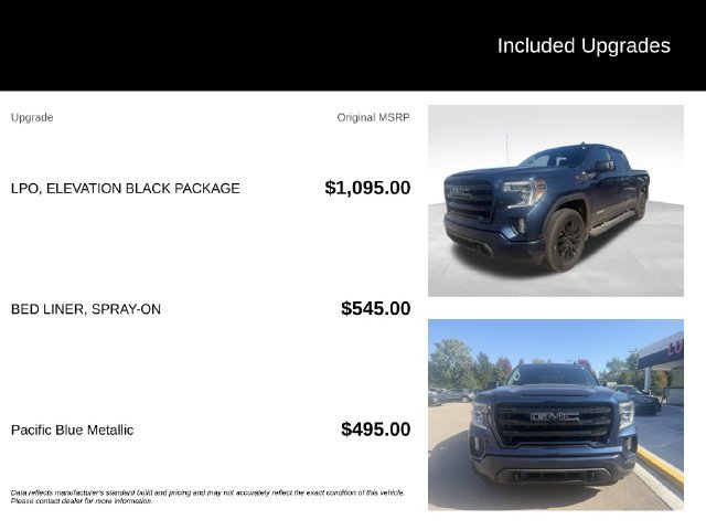 Used 2021 GMC Sierra 1500 Elevation w/ LPO, Elevation Black Package AWD/4WD image 8
