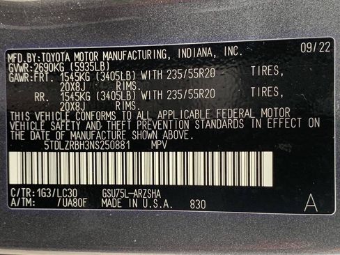 Used 2022 Toyota Highlander XSE AWD/4WD image 47