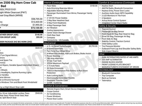 Used 2023 RAM 2500 Big Horn w/ Cold Weather Group AWD/4WD image 9