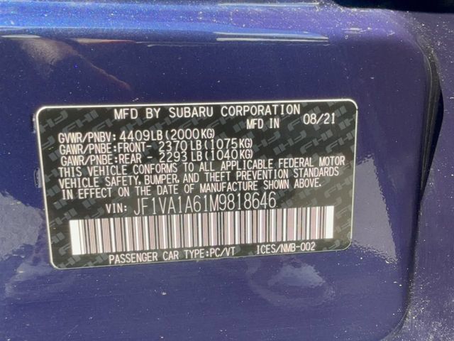 Used 2021 Subaru WRX w/ Popular Package #3 (IZT) AWD/4WD image 33