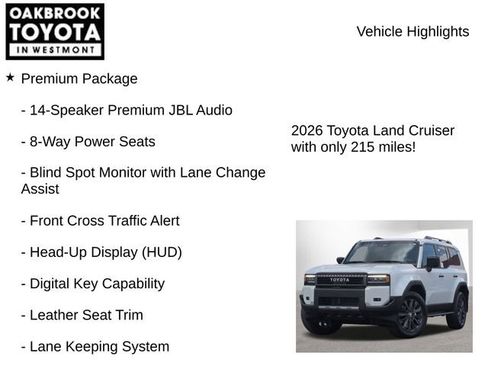 New 2026 Toyota Land Cruiser w/ Premium Package AWD/4WD image 8
