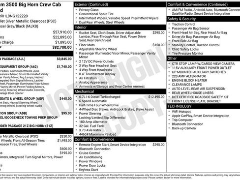 Used 2022 RAM 3500 Big Horn w/ Max Tow Package image 2