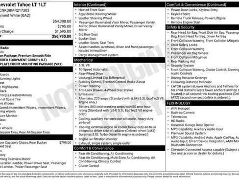 Used 2021 Chevrolet Tahoe LT RWD image 7