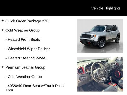 Used 2015 Jeep Renegade Trailhawk w/ Premium Leather Group AWD/4WD image 5