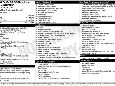 Used 2024 MAZDA CX-5 AWD 2.5 S w/ Select Package image 44