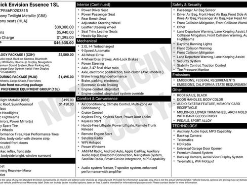 Certified 2023 Buick Envision Essence w/ Technology Package I image 10