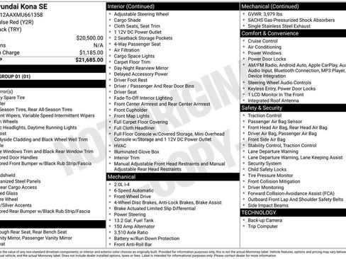 Used 2021 Hyundai Kona SE image 6