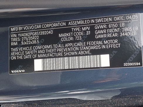 New 2025 Volvo XC90 B6 Ultra w/ Lounge Package image 20