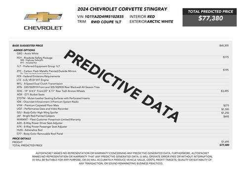 Used 2024 Chevrolet Corvette Stingray Coupe w/ 1LT image 74