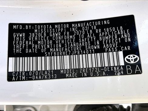 Used 2018 Toyota Corolla XLE FWD image 32