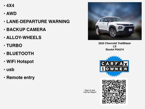 Used 2023 Chevrolet TrailBlazer LS AWD/4WD image 6