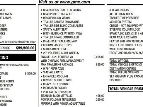 Certified 2023 GMC Sierra 1500 SLT w/ SLT Premium Plus Package AWD/4WD image 2