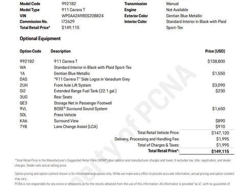 Certified 2025 Porsche 911 Carrera T RWD image 6