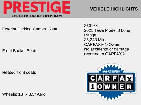 Used 2021 Tesla Model 3 Long Range image 4