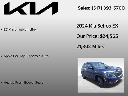 Used 2024 Kia Seltos EX AWD/4WD image 12