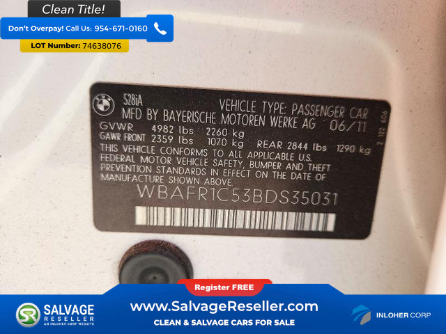 Used 2011 BMW 528i Sedan RWD image 16