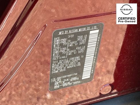 Certified 2022 Nissan Armada Platinum w/ Captain's Chairs Package AWD/4WD image 31