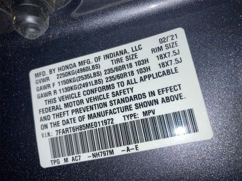 Used 2021 Honda CR-V EX-L image 9