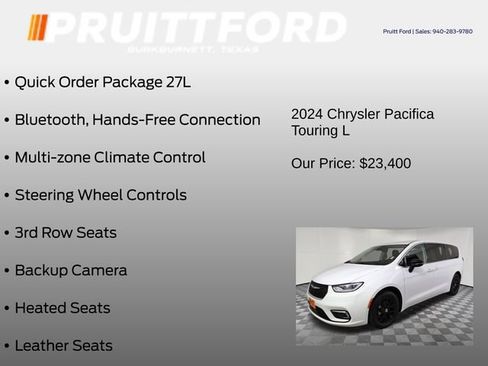 Used 2024 Chrysler Pacifica Touring-L FWD image 7