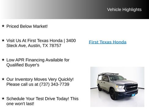 Used 2021 RAM 1500 Tradesman w/ Tradesman Group AWD/4WD image 10