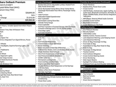 Used 2020 Subaru Outback Premium image 35