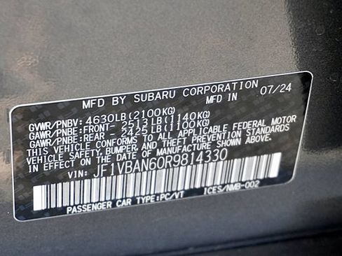 Used 2024 Subaru WRX Limited AWD/4WD image 34