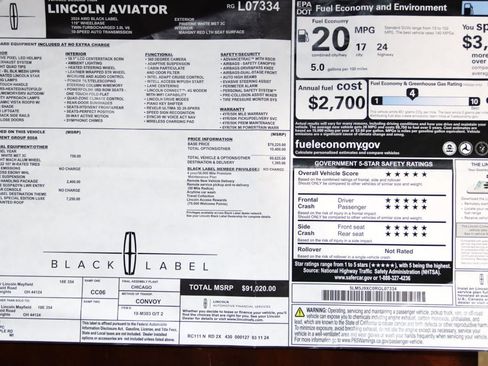 Used 2024 Lincoln Aviator Black Label AWD/4WD image 6