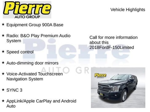 Used 2018 Ford F150 Limited w/ Trailer Tow Package AWD/4WD image 4