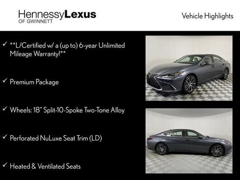 Certified 2025 Lexus ES 300h w/ Premium Package image 12