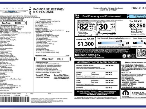 Certified 2024 Chrysler Pacifica Limited FWD image 2