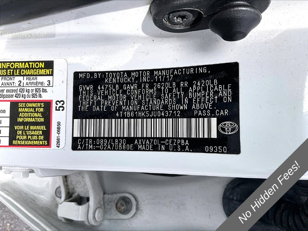 Used 2018 Toyota Camry XSE FWD image 28