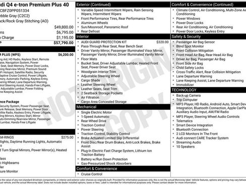 Used 2023 Audi Q4 e-tron Premium Plus w/ Premium Plus RWD image 35