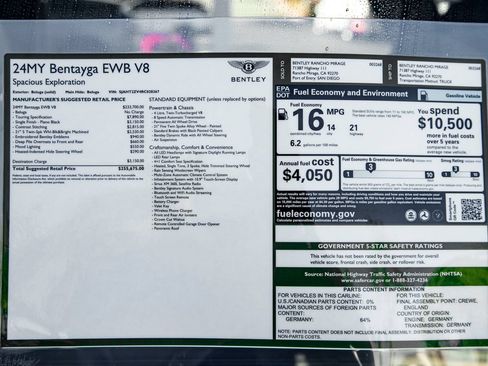 Used 2024 Bentley Bentayga Extended Wheelbase AWD/4WD image 33