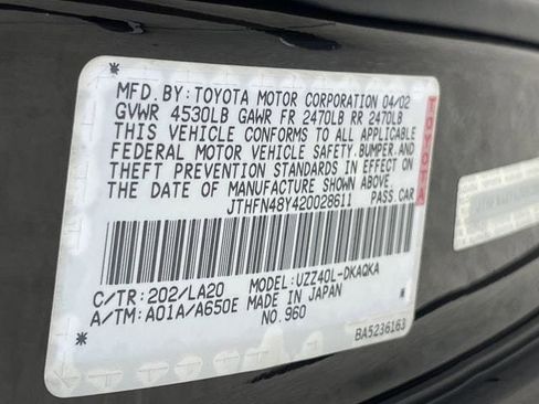 Used 2002 Lexus SC 430 Convertible RWD image 29