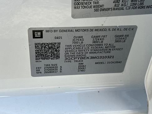 Used 2021 Chevrolet Silverado 1500 Custom image 26