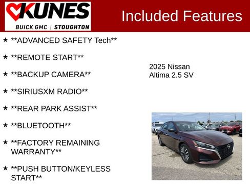 Used 2025 Nissan Altima 2.5 SV FWD image 2