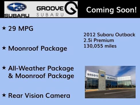 Used 2012 Subaru Outback 2.5i Premium AWD/4WD image 2