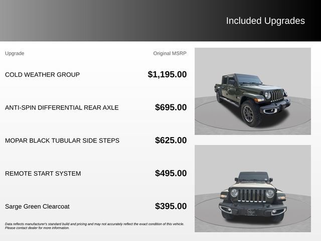 Used 2022 Jeep Gladiator Overland w/ Popular Equipment Package AWD/4WD image 8
