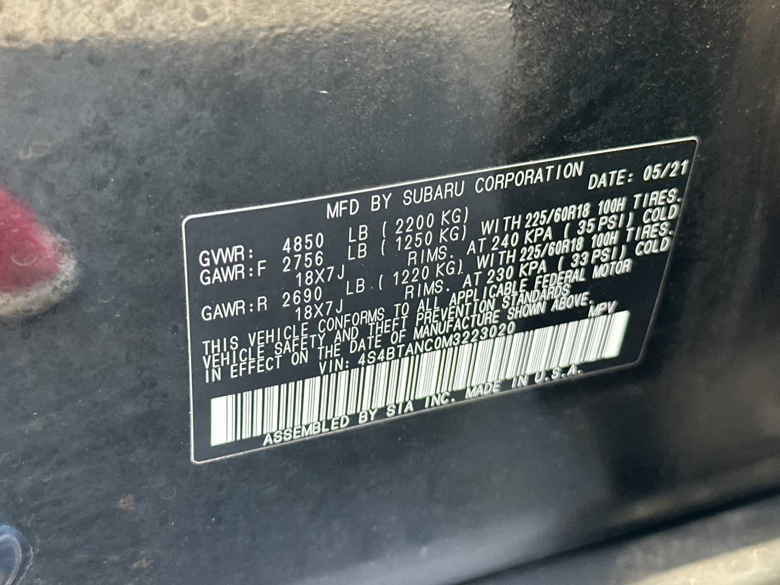 Used 2021 Subaru Outback Limited AWD/4WD image 29
