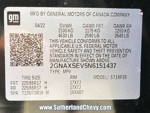 Used 2022 Chevrolet Equinox LS image 41