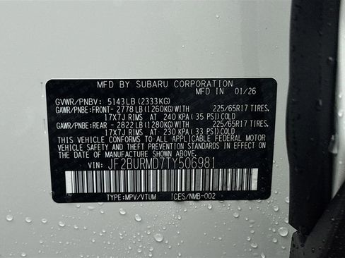 New 2026 Subaru Outback Wilderness w/ Wilderness Package image 31